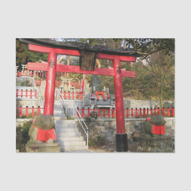 Suehiro Ogami Shrine (Fortune Frog Shrine) Seidenpapier (Vorderseite)