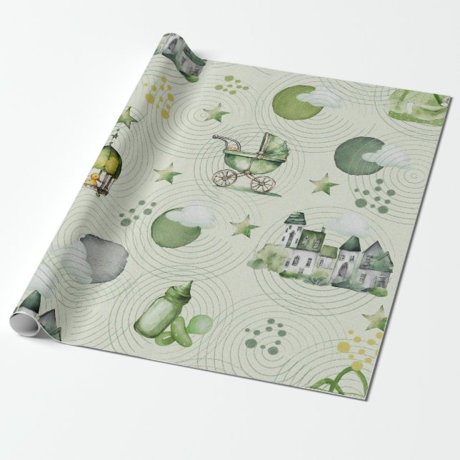Sueños para bebés geschenkpapier (Ungerollt)