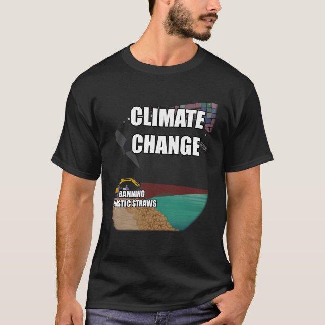 SUEZ Channel Block Meme Climate Conversion Plastic T-Shirt (Vorderseite)