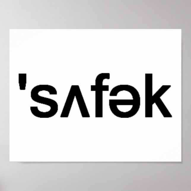 Suffolk County Long Island Phonetic Spelling Poster (Vorne)