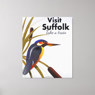 Suffolk England Vintage Travel Art Leinwanddruck