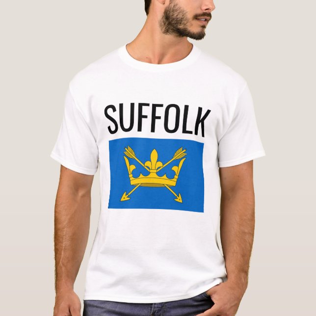 Suffolk // English Landkreis Flag T-Shirt (Vorderseite)