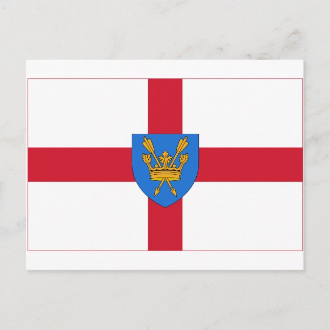 Suffolk St. Edmunds Vorschlag Flag Postkarte (Vorderseite)