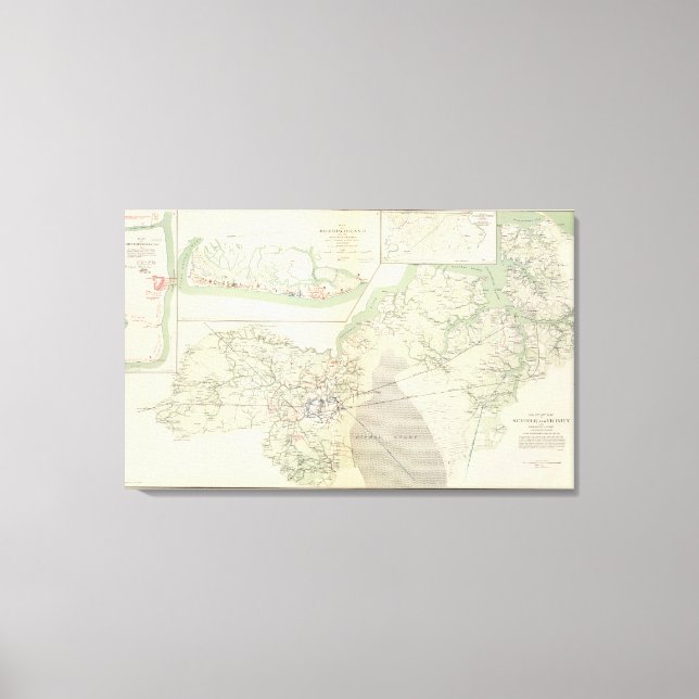 Suffolk & Umgebung Leinwanddruck (Vorderseite)