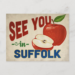 Suffolk Virginia Apple - Vintage Travel Postkarte