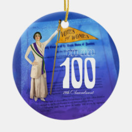 Suffrage Centennial Keramik Ornament