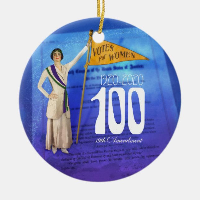 Suffrage Centennial Keramik Ornament (Vorne)