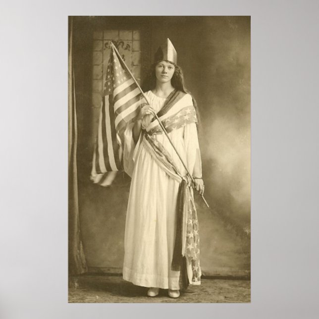 suffrage liberté dame grand poster (Devant)