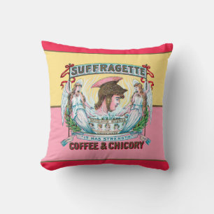 Suffragette Coffee & Chicory Kissen