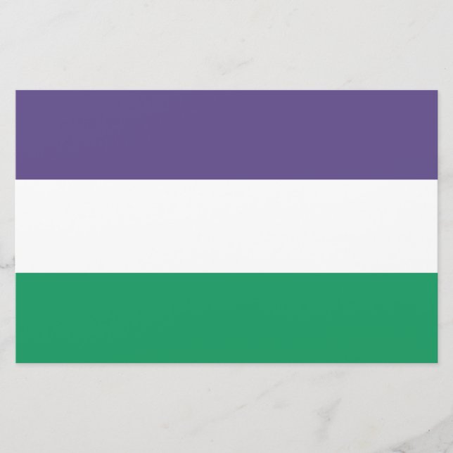 Suffragette Flag Briefpapier (Vorderseite)