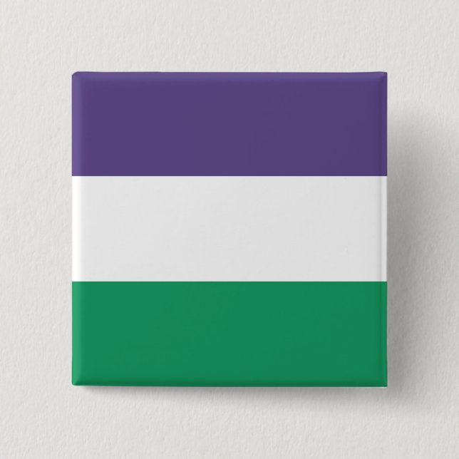 Suffragette Flag Button (Vorderseite)