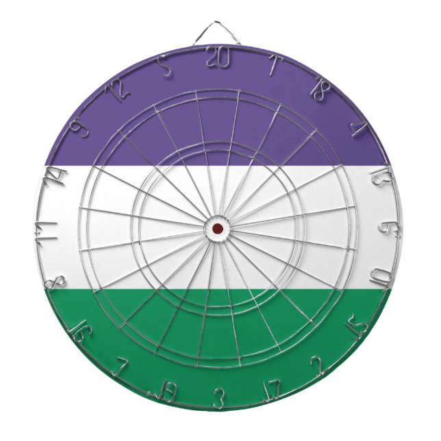 Suffragette Flag Dartscheibe (vorne)