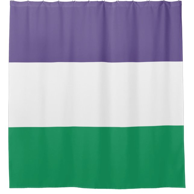 Suffragette Flag Duschvorhang (Vorderseite)