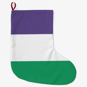 Suffragette Flag Großer Weihnachtsstrumpf