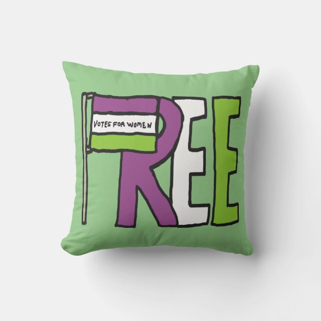 Suffragette Flag Kissen (Vorderseite)