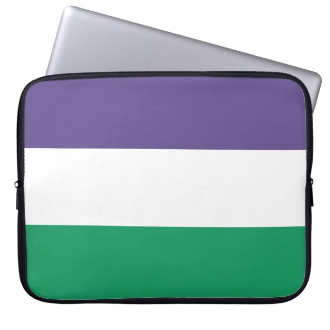 Suffragette Flag Laptopschutzhülle (Vorderseite)