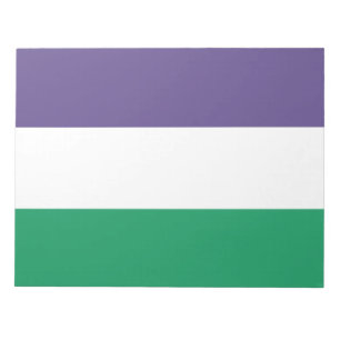 Suffragette Flag Notizblock