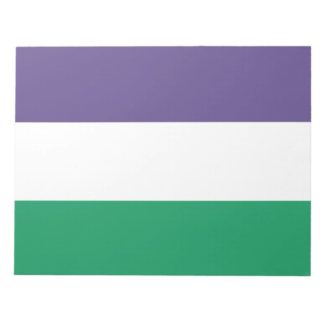 Suffragette Flag Notizblock (Vorderseite)
