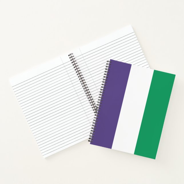 Suffragette Flag Notizbuch (Innenseite)