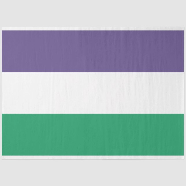 Suffragette Flag Seidenpapier (Vorderseite)