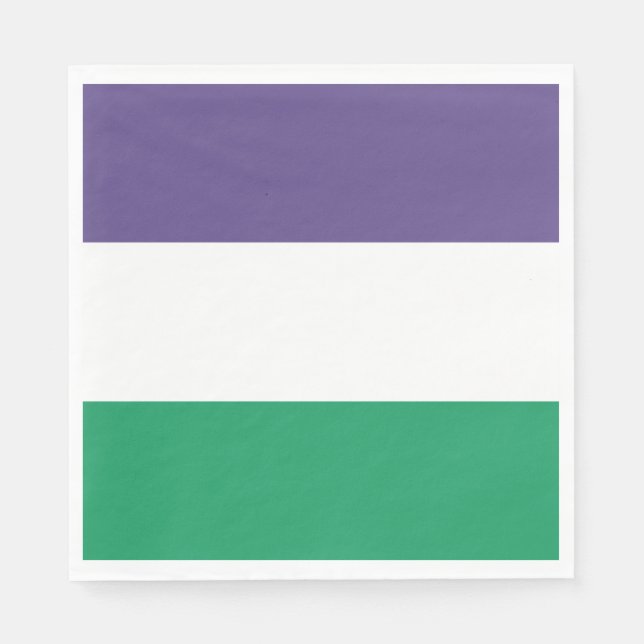 Suffragette Flag Serviette (Vorderseite)