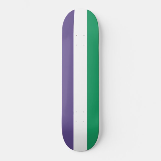 Suffragette Flag Skateboard (Vorderseite)