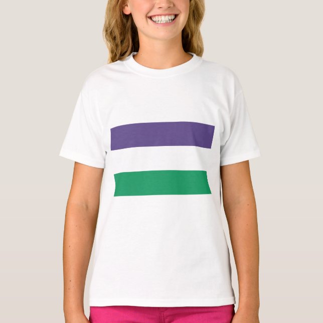 Suffragette Flag T-Shirt (Vorderseite)