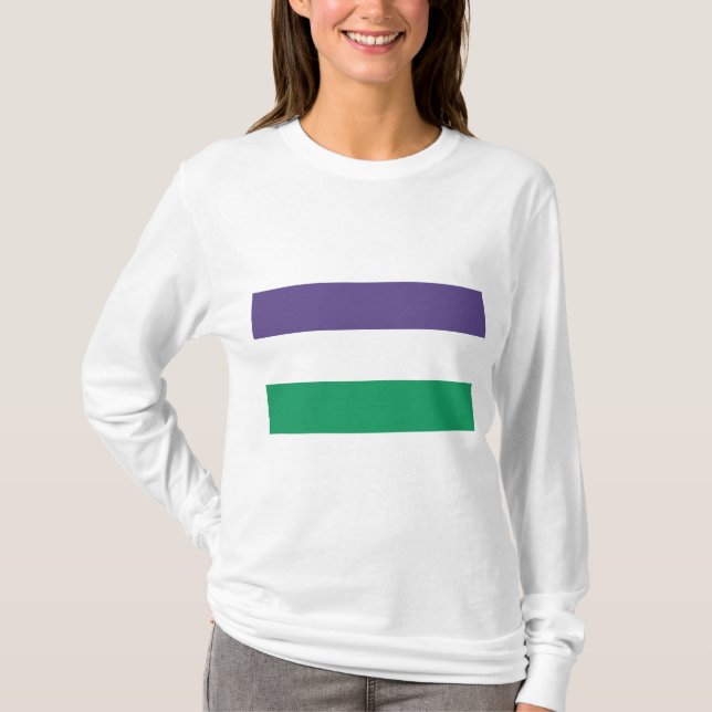 Suffragette Flag T-Shirt (Vorderseite)