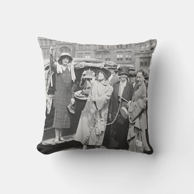 Suffragette Rosalie Jones 1924 Kissen (Vorderseite)