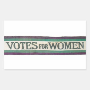 Suffragette-Stimmen für Frauen-Aufkleber Rechteckiger Aufkleber