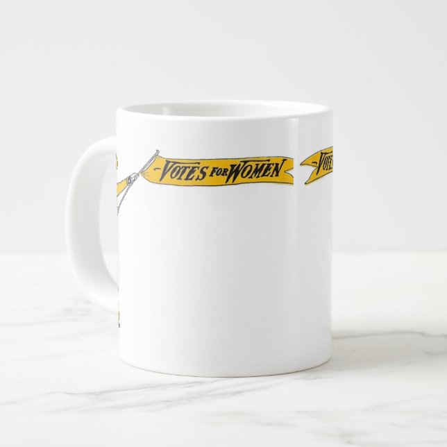Suffragette-Stimmen für Frauen-Tasse Jumbo-Tasse (Vorderseite Links)