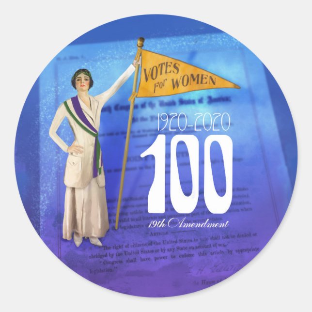 Suffragette Votes for Women Stickers (Vorderseite)