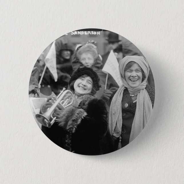 Suffragists-Rose Sanderman und Elizabeth Freeman Button (Vorderseite)