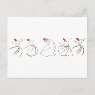 Sufi-Linien Postkarte