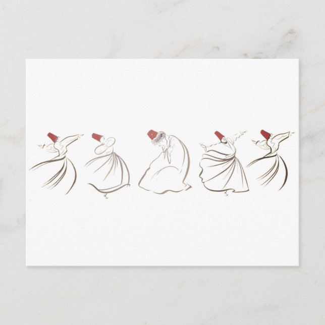 Sufi-Linien Postkarte (Vorderseite)