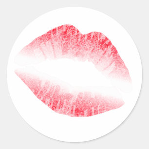 Sugah Lippen Runder Aufkleber