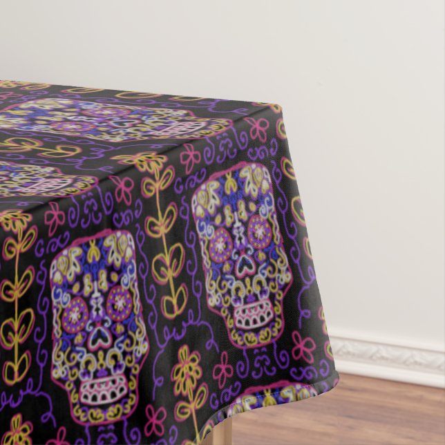 Sugar Art Skull Muster Tischdecke (Beispiel)