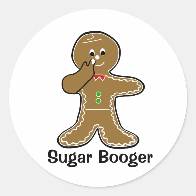 Sugar Booger Runder Aufkleber (Vorderseite)