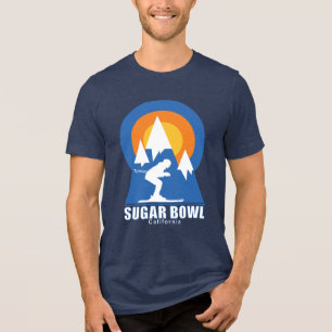Sugar Bowl Ski Sunset Retro T - Shirt