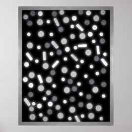 Sugar Coated Rain B&W Poster