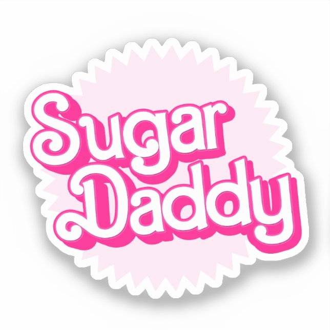 Sugar Daddy Aufkleber (Vorderseite)