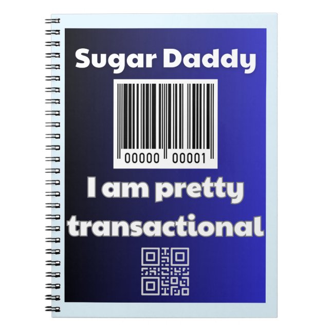 Sugar Daddy, ich bin hübsch transaktional Notizblock (Vorderseite)
