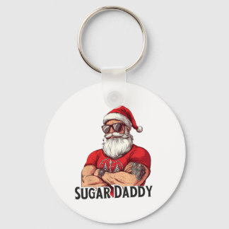 Sugar Daddy Lustiger Weihnachtsmann Erwachsener We Schlüsselanhänger