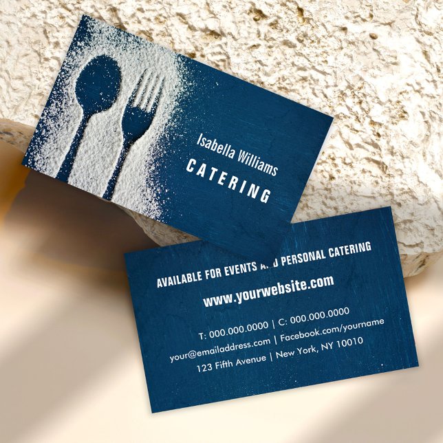 Sugar Fork Navy Blue Catering, Restaurant Visitenkarte (Von Creator hochgeladen)