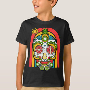 Sugar Fruit Skull Rainbow Sommerurlaub T-Shirt