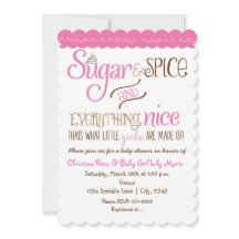 Sugar & Gewürztypografie Kinderdusche Einladung