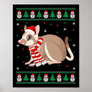 Sugar Glider Animal Matching Family Ugge Weihnacht Poster