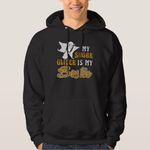 Sugar Glider Bestie Forest Animal Rodent Flying Sq Hoodie