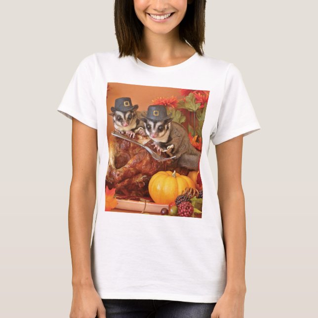 Sugar Glider Erntedankfest T-Shirt (Vorderseite)