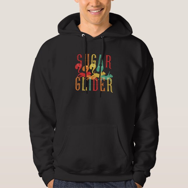Sugar Glider Flying Squirrel Fans Forest Animal Ro Hoodie (Vorderseite)